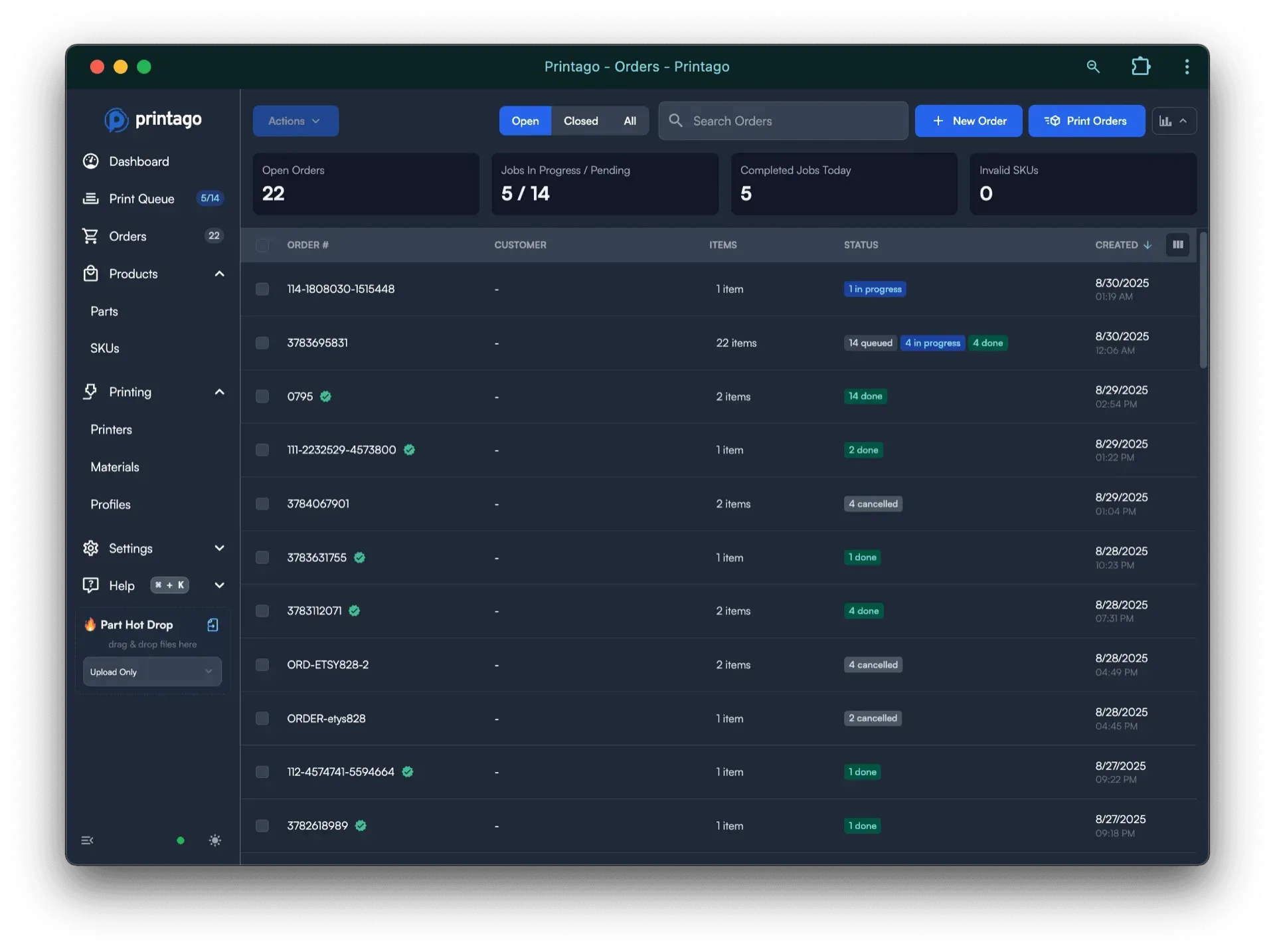 Commerce and order management
